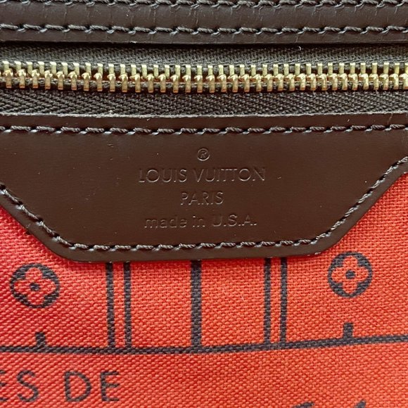 Louis Vuitton Tote Bag Damier Neverfull MM N51105 Ebene Women's - Picture 5 of 11